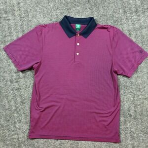 Pro Tour Mens Polo Shirt Size M Striped Short Sleeve Casual Activewear